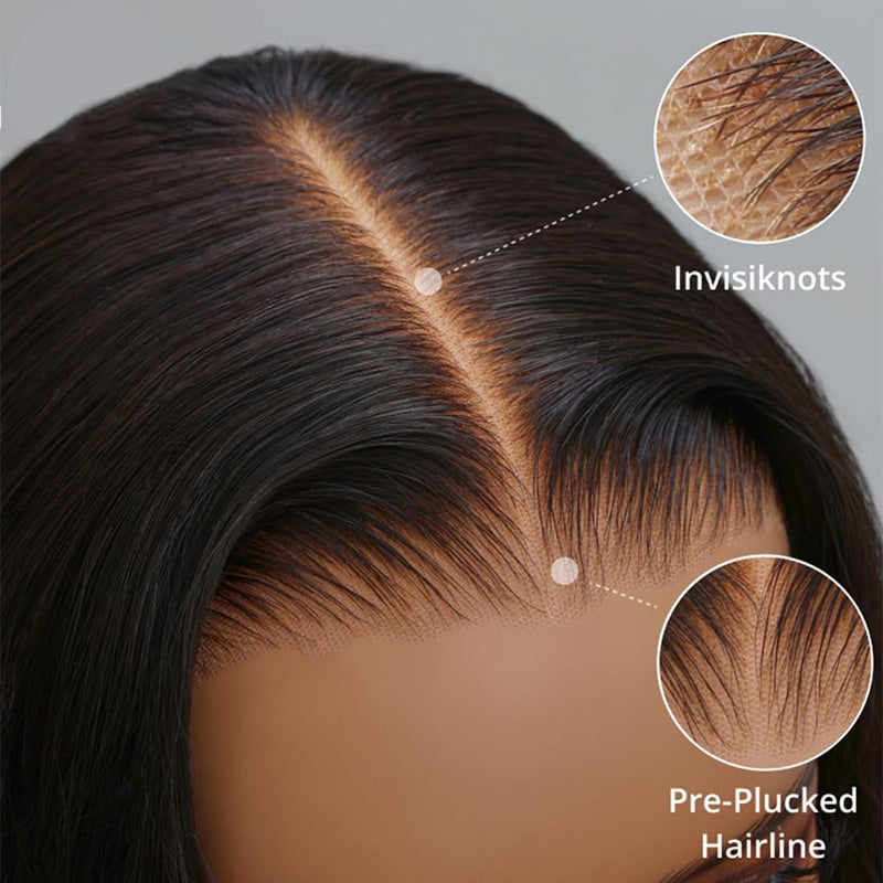 Pre-Everything Glueless 7x5 Lace Closure Human Hair Wigs Deep Wave