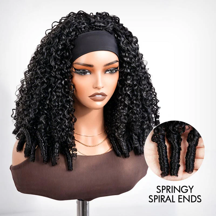 Super Sale Burmese Curly Headband Human Hair Wigs No Code Needed