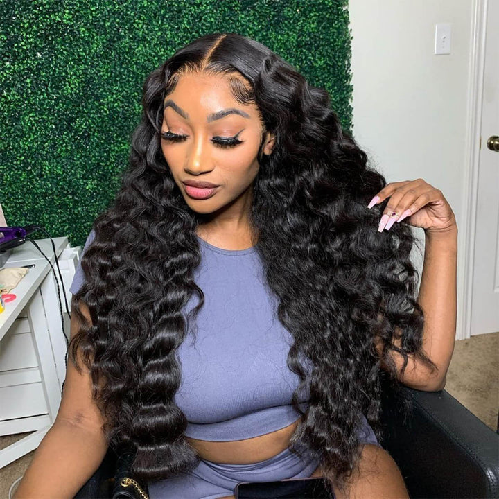 Pre Plucked Loose Deep Wave Wear & Go Pre-Cut Lace Glueless Wig Beginner Friendly