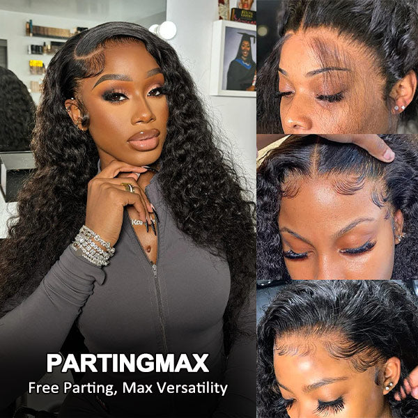 Deep Wave Pull Go Glueless 13x6 13x4 Full Lace Frontal Human Hair Wigs