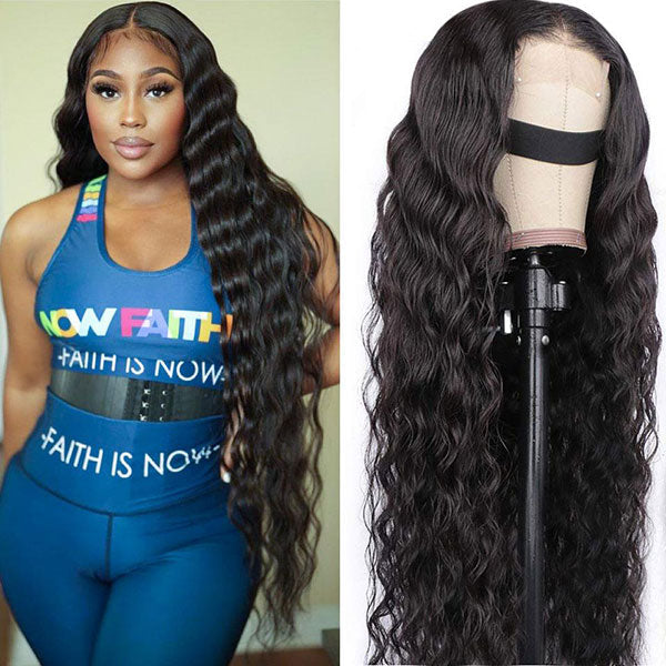 250% Loose Deep Wave Front Wig 13x4 Lace Frontal Human Hair Wigs For Women Pre Plucked Front Wig