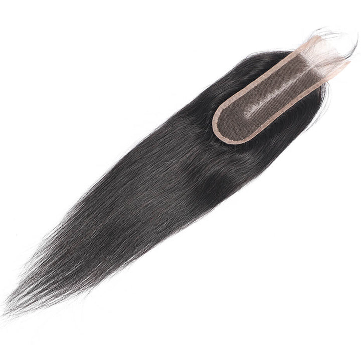 Droite 2*6 Dentelle Fermeture Couleur Naturelle Cheveux Humains Partie Moyenne Fermeture bling cheveux
