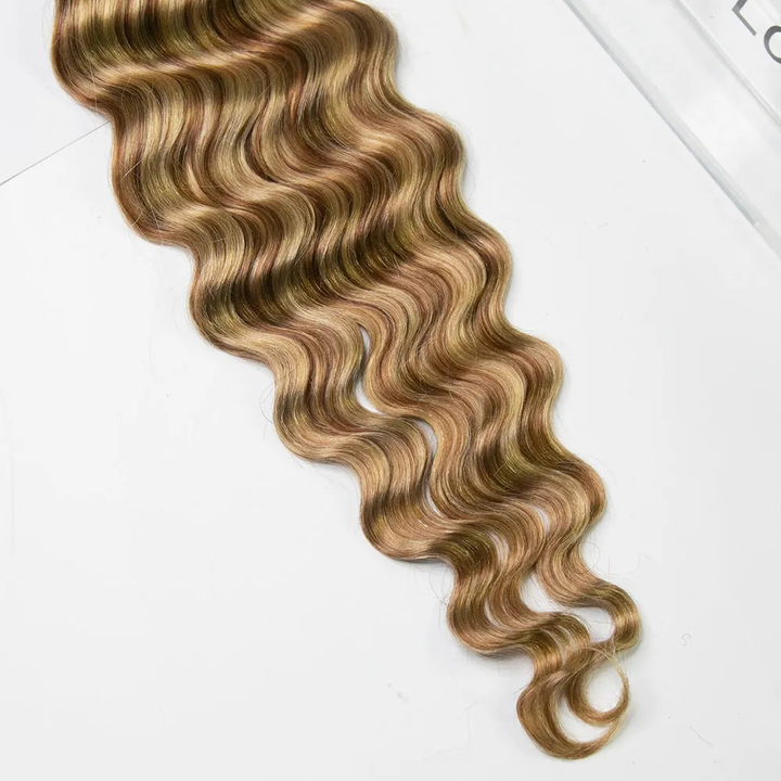 Bling Hair New In #27/30/613 Mixed Color Loose Deep Wave Feather Crochet Human Hair Extensions