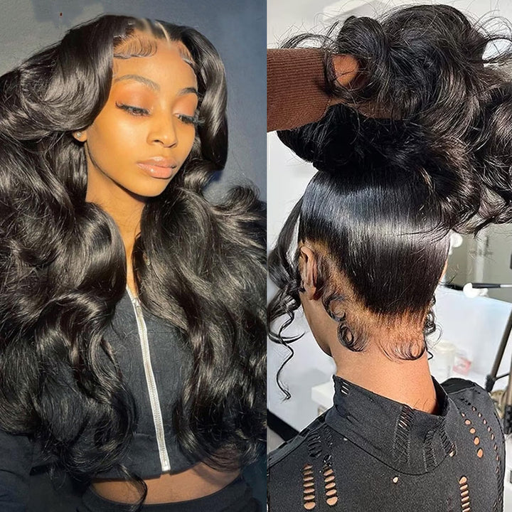 360 Invisi Strap Lace Frontal Human Hair Wigs Pre Plucked 30 Inch Brazilian Body Wave Lace Wig