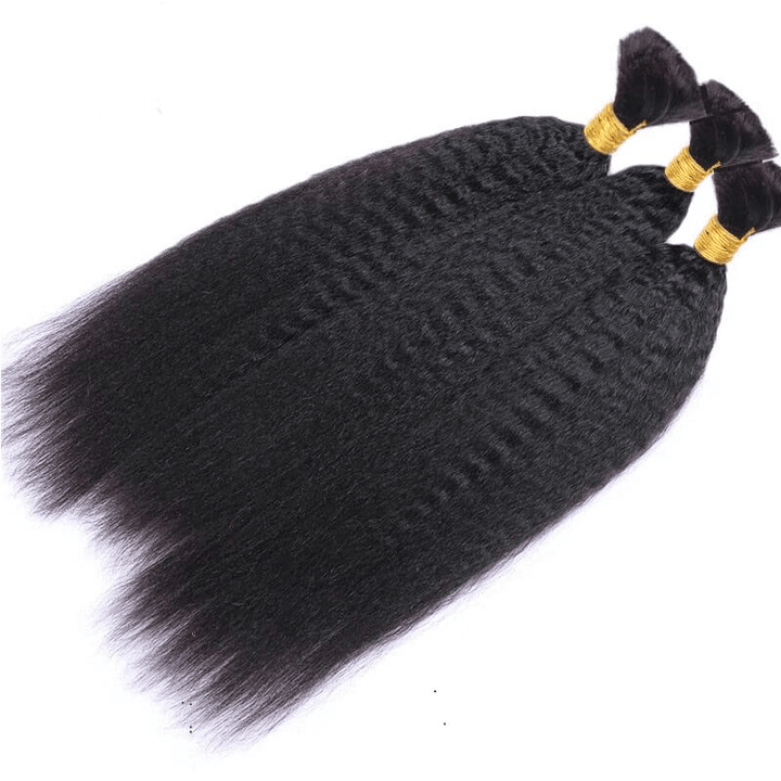Kinky Straight Bulk Hair Extensions for Braiding
