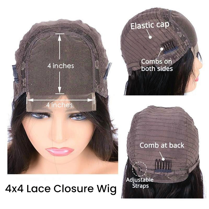 Ginger Wig Brazilian Human Hair Bob Wigs Straight 13x4 Lace Front Human Hair Wigs