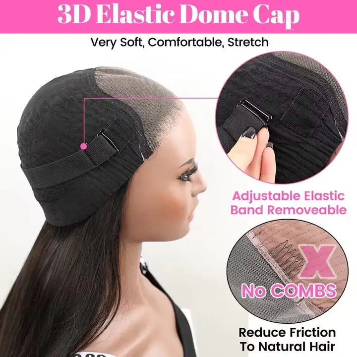 Wear Go Wig Pre Cut 6x4 Deep Wave Glueless Wig Pre Plucked Human Hair Wig