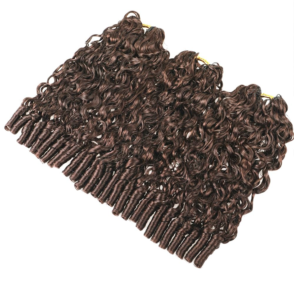 Bling Hair New In #4 Burmese Curly Crochet Human Hair for Boho Braids Miracle Knots Friendly Plush Texture Time-Saving Wear