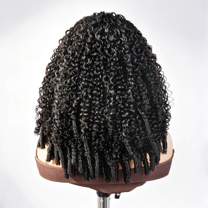 Super Sale Burmese Curly Headband Human Hair Wigs No Code Needed