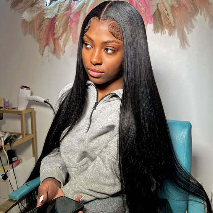 5x5 Crystal Lace Closure Wig Affordable Human Hair Wigs With Natural Hairline