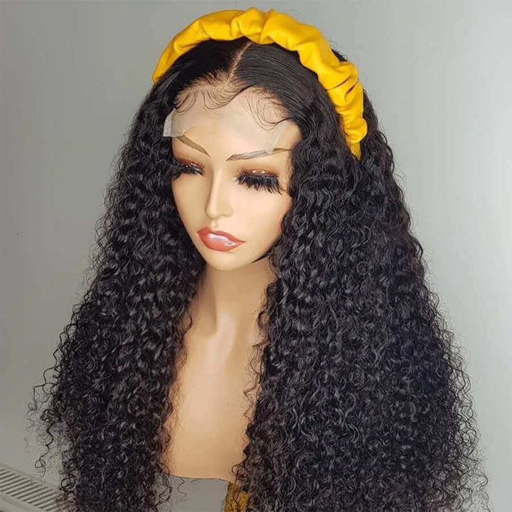 5x5 HD Lace Closure Long Jerry Curly Hair Wig 36 Inch Long Hair Curls 5 By 5 Closure Wig