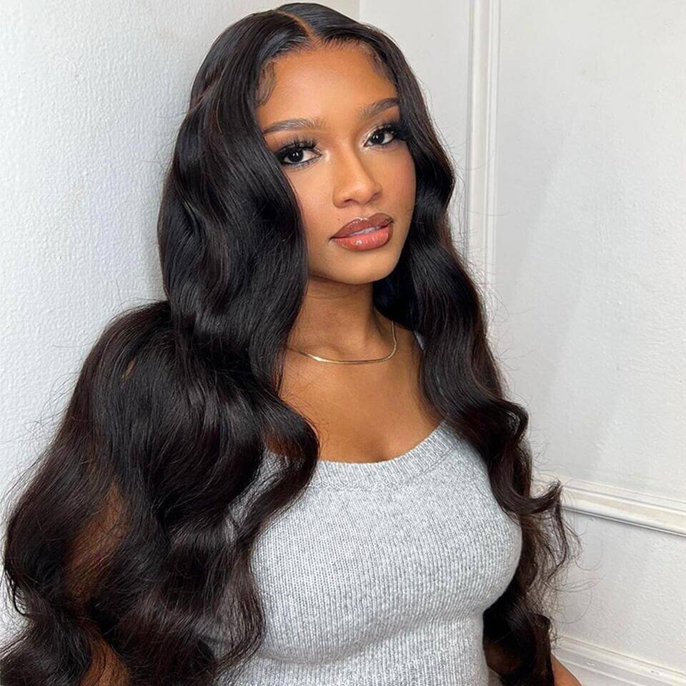 5x5 HD Lace Closure Wigs Virgin Hair Body Wave Lace Closure Wigs Melted Match All Skin