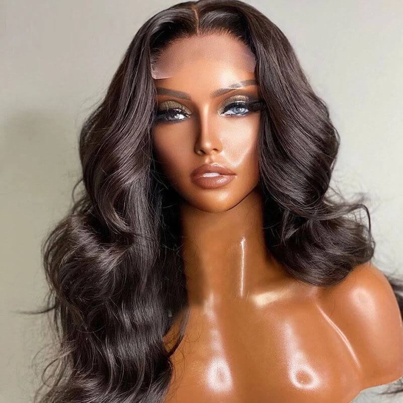 5x5 HD Lace Closure Wigs Virgin Hair Body Wave Lace Closure Wigs Melted Match All Skin