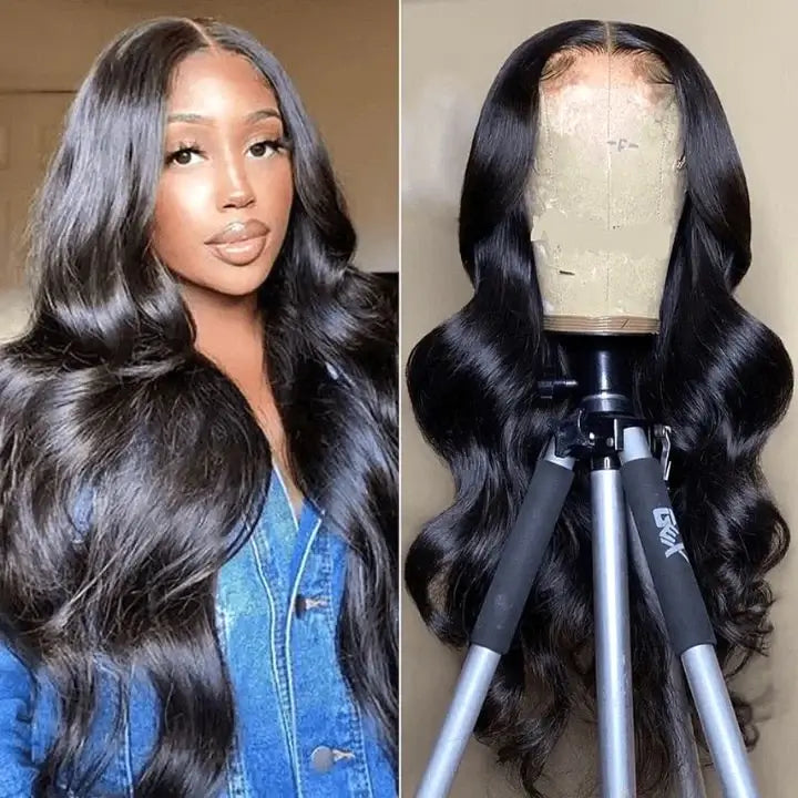 5x5 HD Lace Closure Wigs Virgin Hair Body Wave Lace Closure Wigs Melted Match All Skin