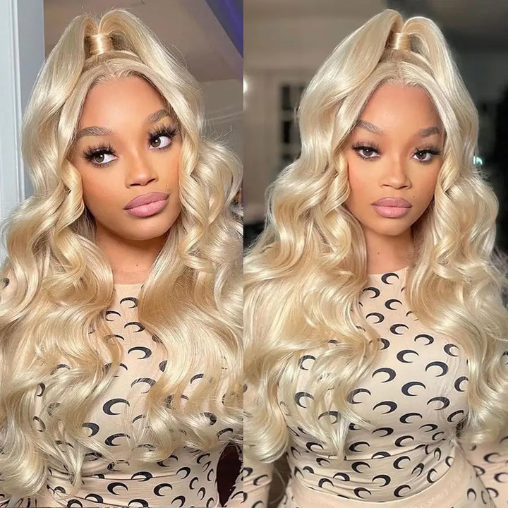 360 Transparent HD Lace Frontal 613 Wigs Brazilian Body Wave Human Virgin Hair Wigs Bling hair