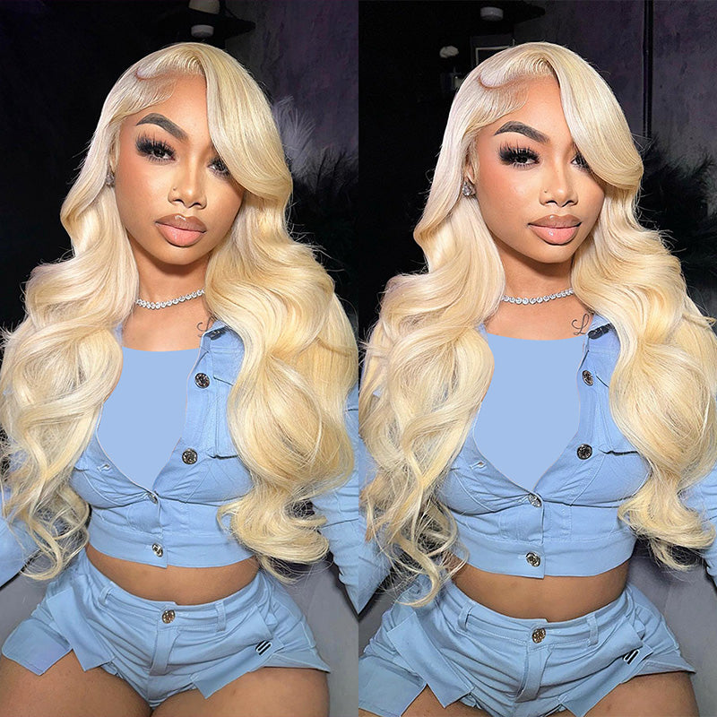 Super Sale 613 Lace Frontal Wig Blonde 13x4 13x6 Transparent Lace Frontal Wigs 180% Density