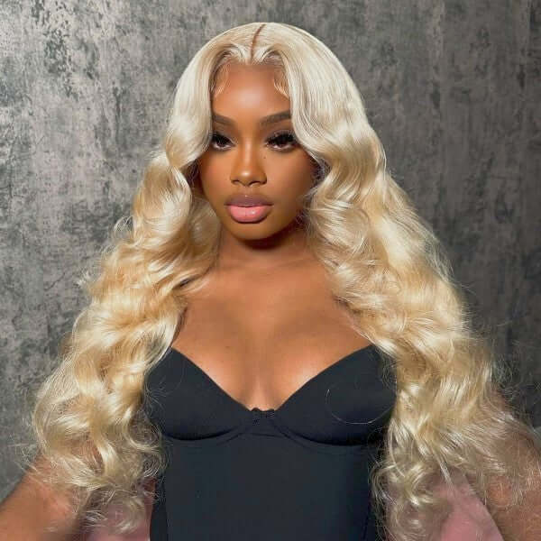 Glueless Wigs Human Hair 613 Blonde Body Wave 4*4 5*5 HD Lace Closure Wig Pre-Cut Ready to Wear