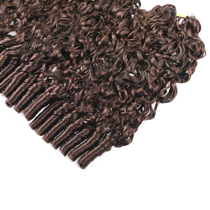 Bling Hair New In #4 Burmese Curly Crochet Human Hair for Boho Braids Miracle Knots Friendly Plush Texture Time-Saving Wear