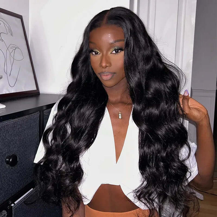 Ready To Go Body Wave Human Hair Wig Easy on Easy off with Pre Plucked Hairline Pre-Cut Lace Wig
