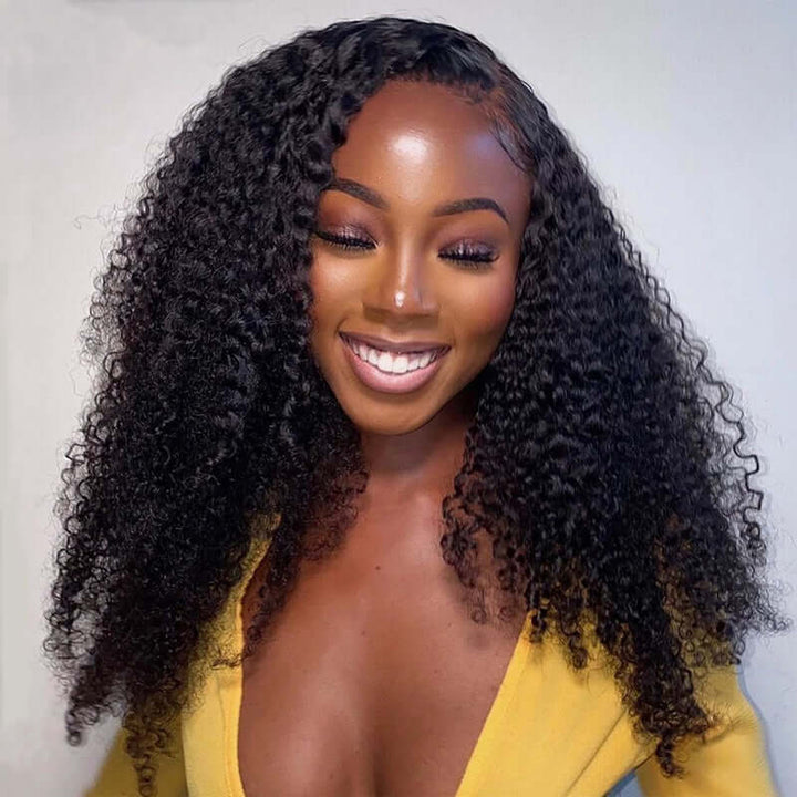 HD 5x5 Crystal Lace Closure Wig Brazlian Curly Human Hair Wigs