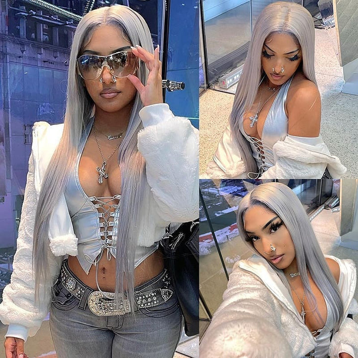 grey hair  wig