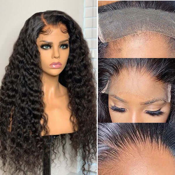 Bling Hair Water Wave 5x5 HD Lace Human Hair Wig Skin Melt Invisible Lace Wig