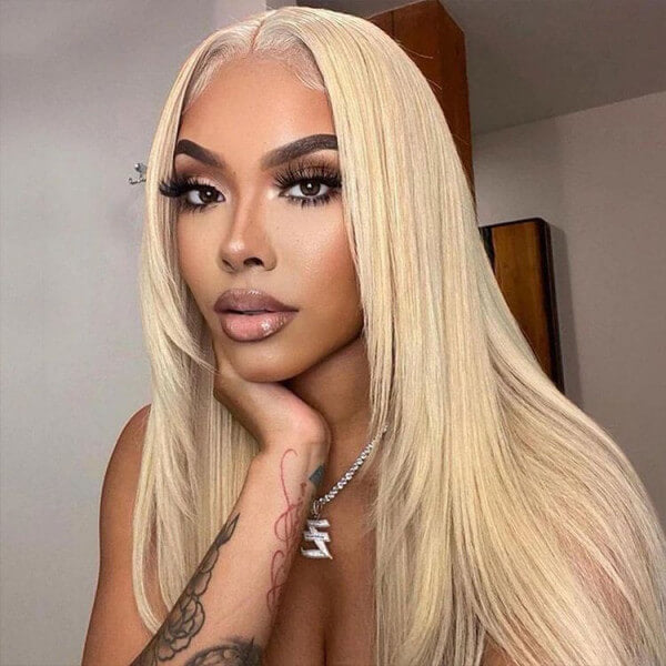 Blonde Straight Butterfly Haircut #613 Wig Layered Hair Wig High Quality Remy Hair