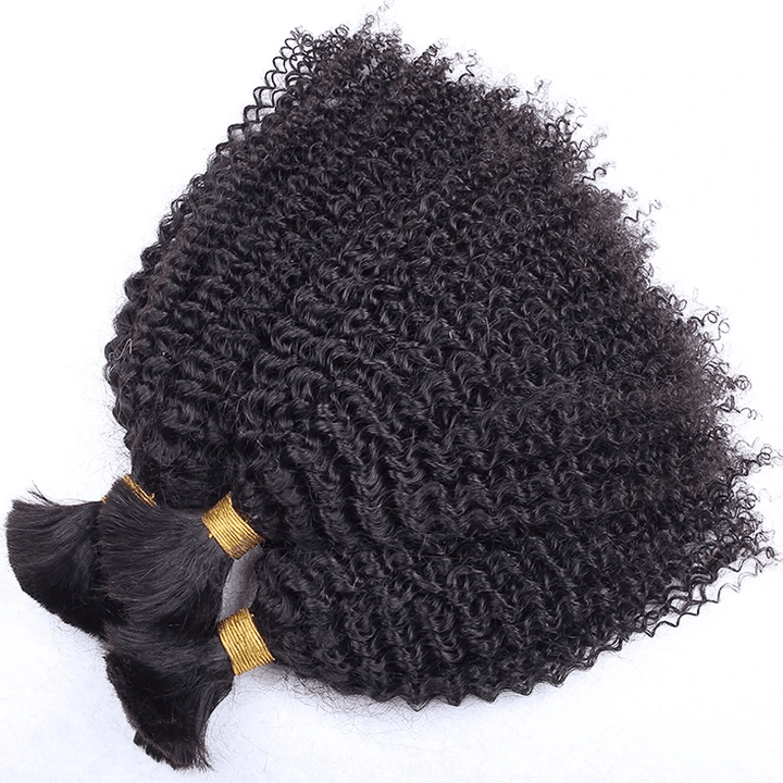 Bulk Human Hair For Braiding Afro Kinky Curly Boho Knotless styles
