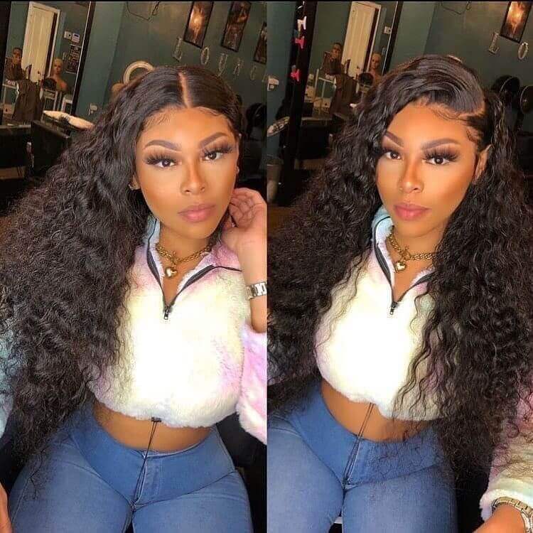 Deep Wave 5*5 HD Lace Closure Wig Best Human Hair Glueless Deep Wave Wigs