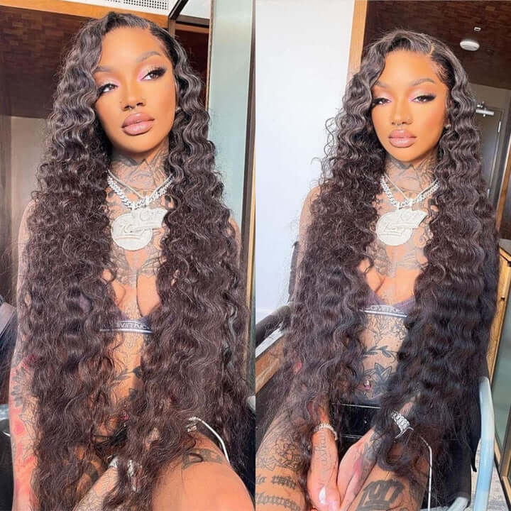Glueless Loose Deep Wave Wigs Virgin Human Hair HD 4*4/13*4 Lace Wig Pre Plucked Hairline
