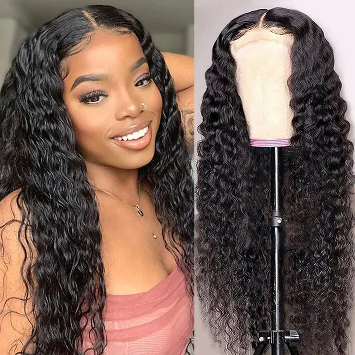 Bling Hair Water Wave 5x5 HD Lace Human Hair Wig Skin Melt Invisible Lace Wig