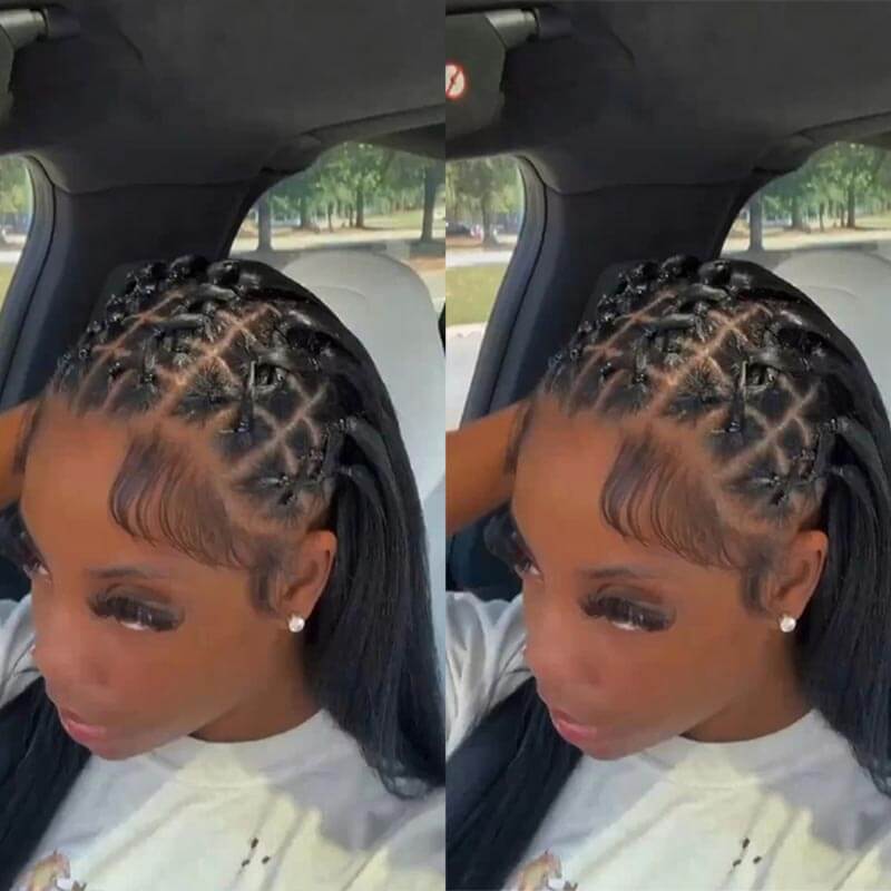 Kinky Straight Bulk Hair Extensions for Braiding