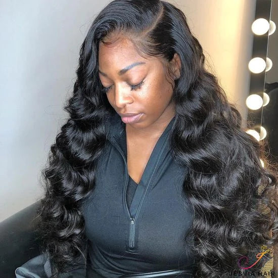 Burgundy Tight Loose Wave HD Lace Frontal Wig Human Hair Wigs