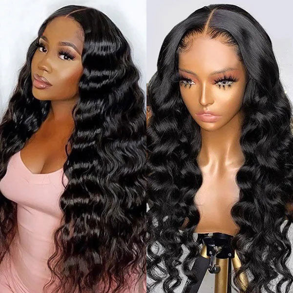 Pre Plucked Loose Deep Wave Wear & Go Pre-Cut Lace Glueless Wig Beginner Friendly