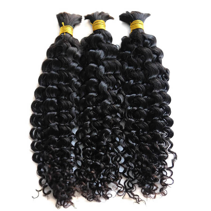 Spanish Curl Bulk Human Hair For Braiding Hair No Weft Micro Mini Braiding Bulk Hair