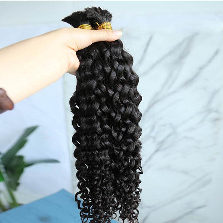 Spanish Curl Bulk Human Hair For Braiding Hair No Weft Micro Mini Braiding Bulk Hair