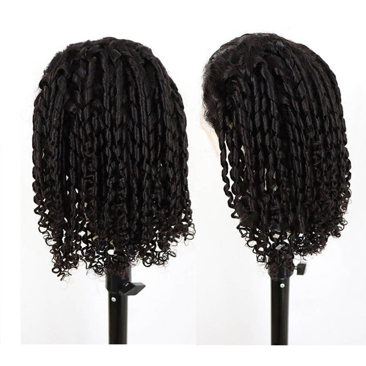 Spiral Curly 4x6 Wear & Go Short Bob Wig Pre-Bleach Knots Human Hair Glueless Pre-Cut Lace Wig