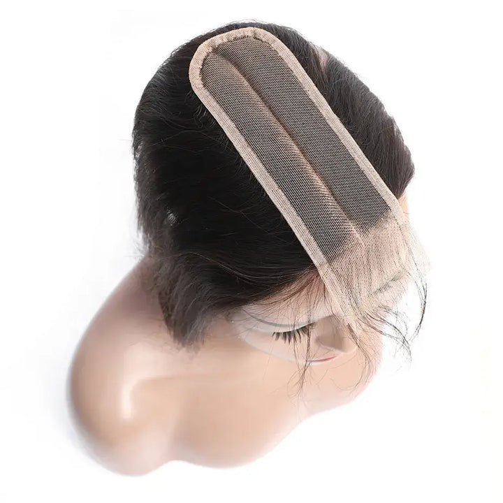 Body Wave 2x6  Lace Closure Middle Part Natural Color Human Hair Closure bling hair