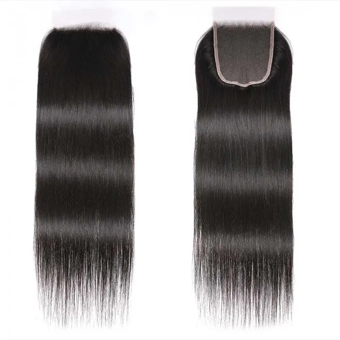Straight 5x5 HD Lace Closure Free Part Pre Plucked with Baby Hair