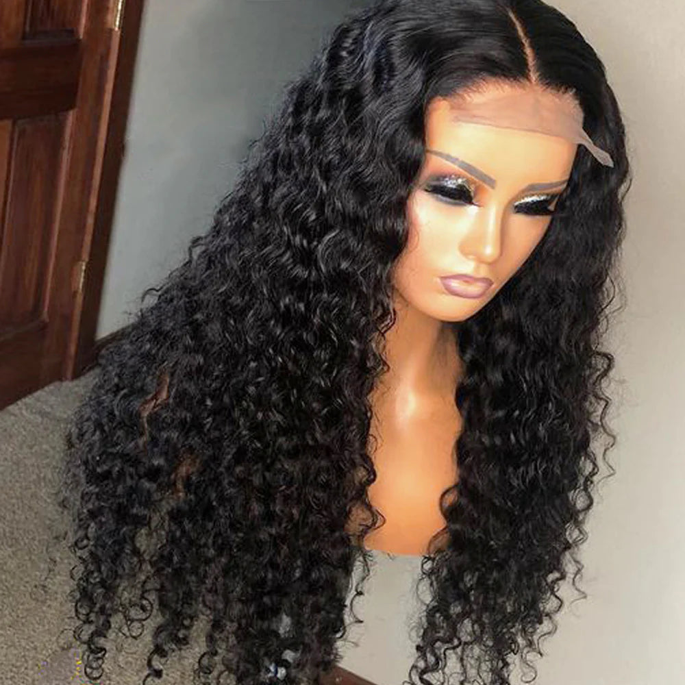 Buy One Get One Free Deep Wave Lace Wig Plus 99J Straight Bob Wig WIth Bang