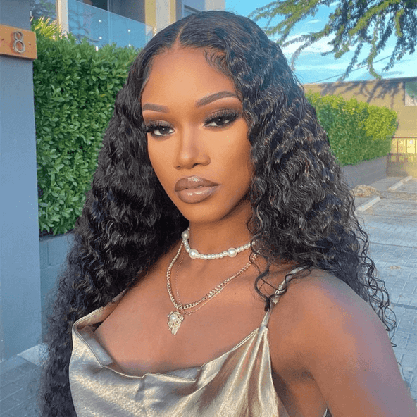 Wear Go Wig Pre Cut 6x4 Deep Wave Glueless Wig Pre Plucked Human Hair Wig
