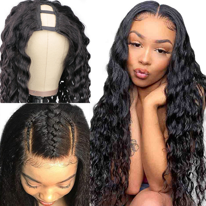 Blinghair 40Inch Deep Wave HD Lace Front Perruques
