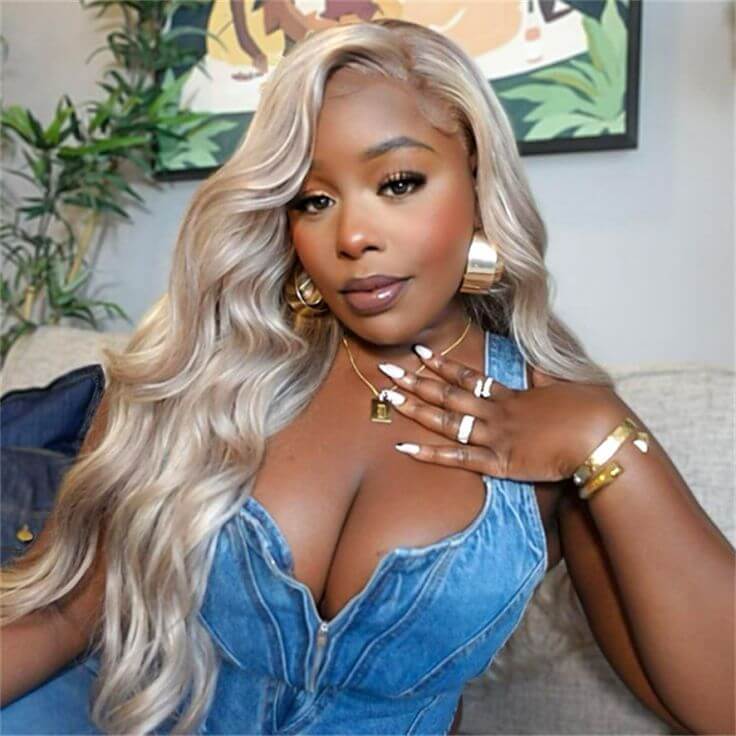 Wear go Blonde Balayage On Brown Body Wave Wigs HD Transparent Lace Human Hair Wig
