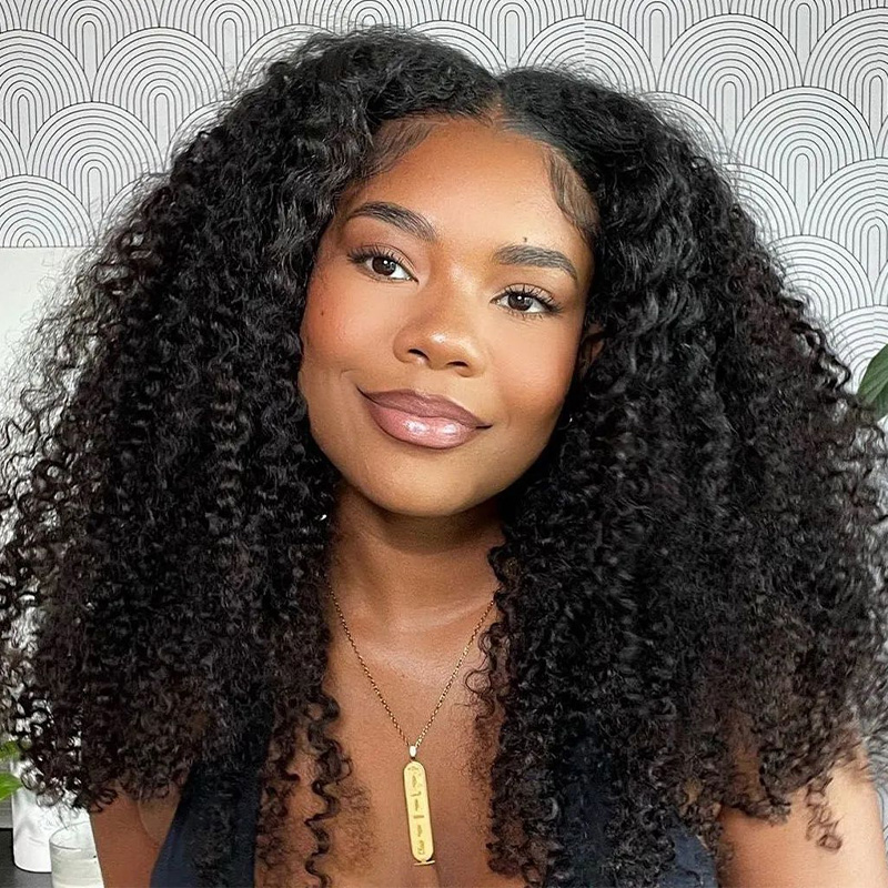 Bling Hair New Kinky Curly Crochet Human Hair for Natural Boho Braids Miracle Knots Ready Time-Saving Pre-Separated[No Code Needed]