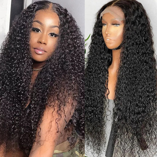 Kinky Curly Undetectable HD 13x4 13x6 Full Lace Frontal Human Hair Wigs