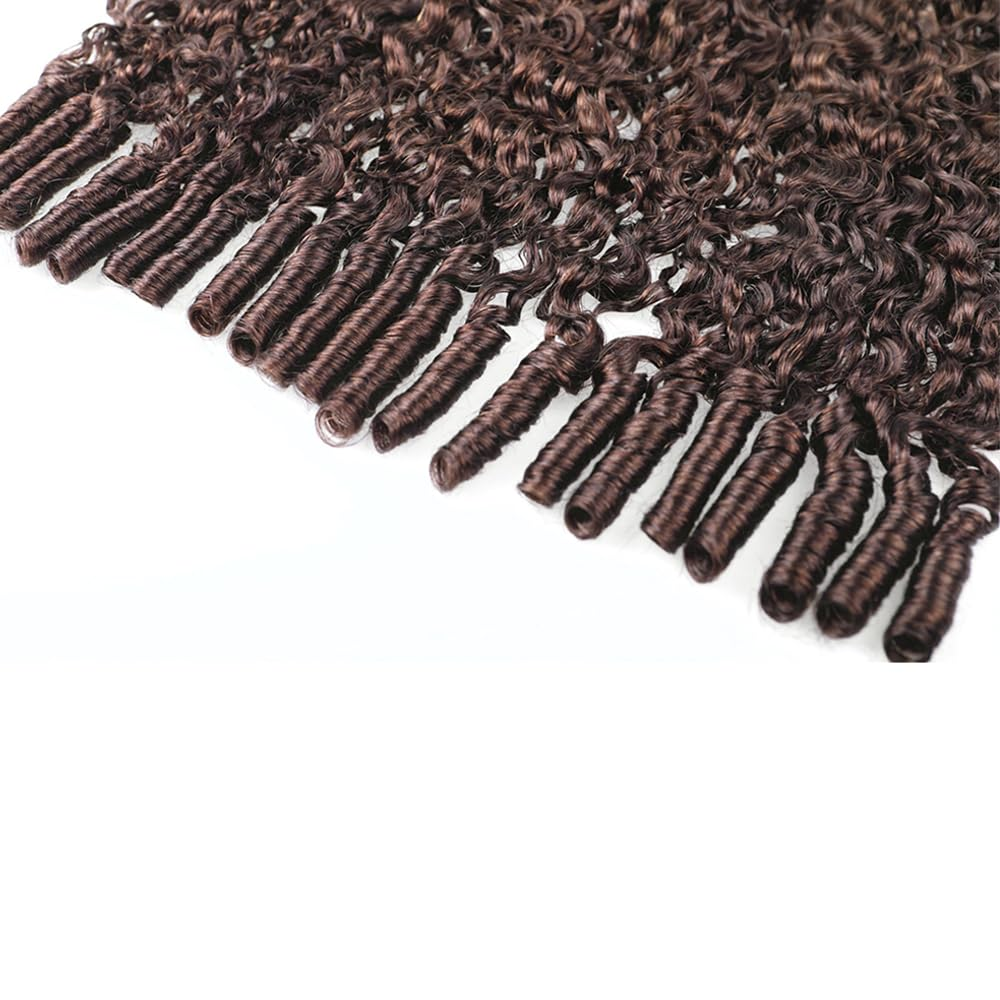 Bling Hair New In #4 Burmese Curly Crochet Human Hair for Boho Braids Miracle Knots Friendly Plush Texture Time-Saving Wear