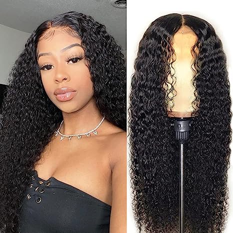 5X5 Kinky Curly Lace Wigs Human Hair for Black Women Pre Plucked with Baby Hair