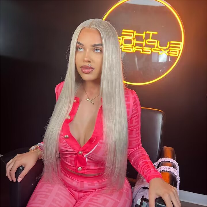 613 Blonde Lace Front Human Hair Wigs Straight Transparent 13x4 13x6 Lace Frontal Wig 180% Density