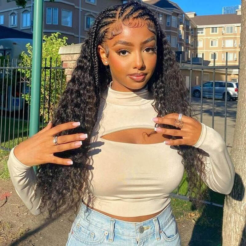 Deep Wave Bulk Hair Extensions for Braiding
