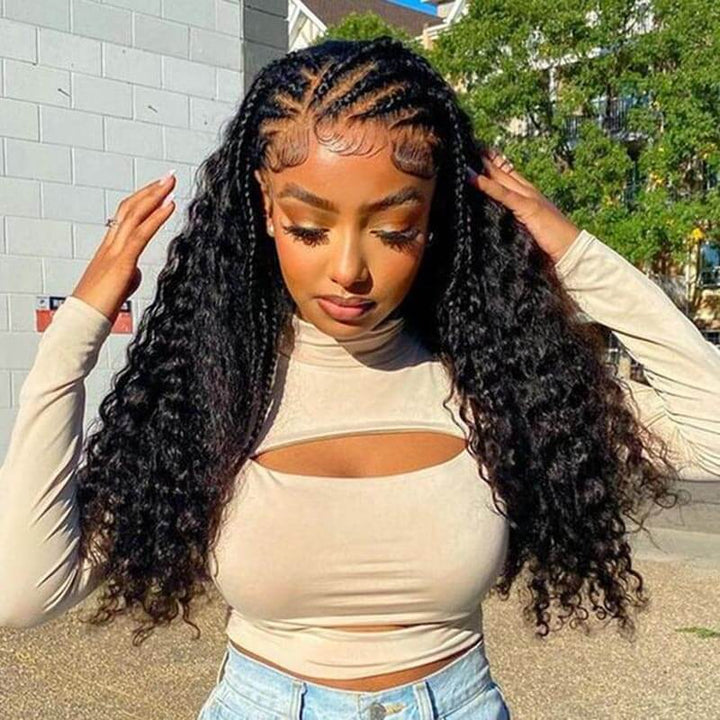 Deep Wave Bulk Hair Extensions for Braiding